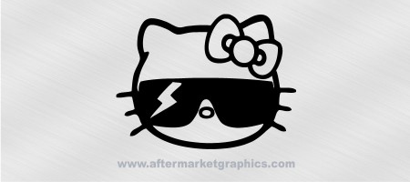 Hello Kitty Sunglasses Decal